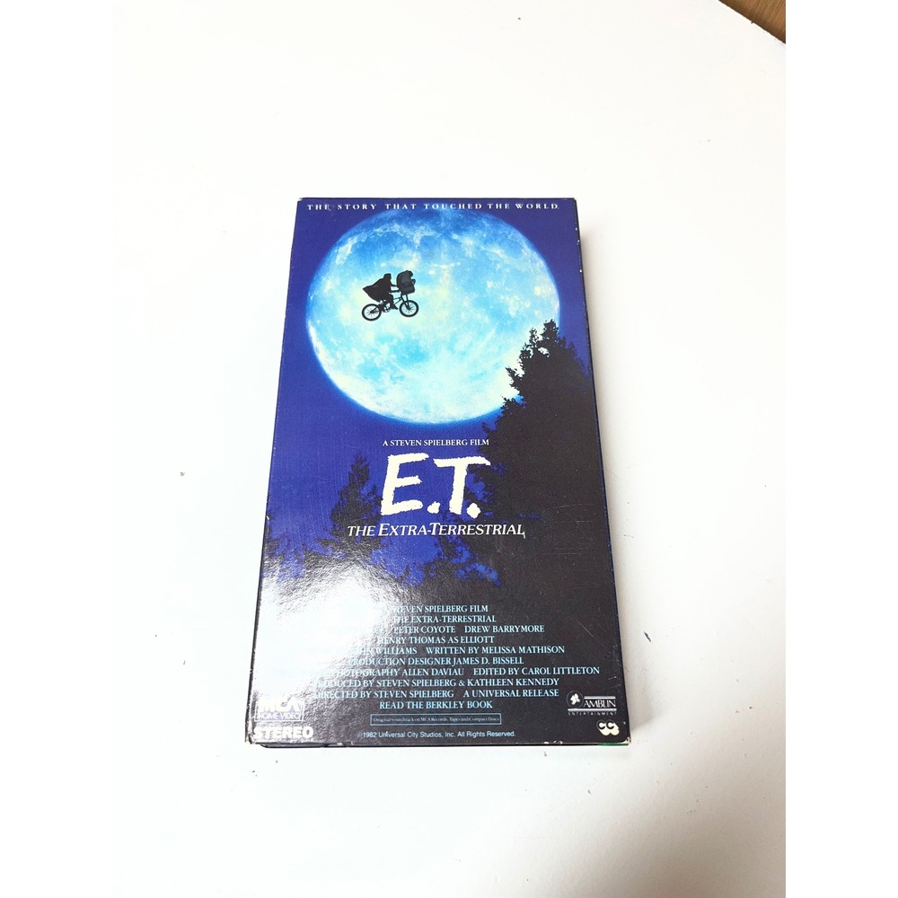 ET The Extra-Terrestrial VHS 1988 MCA Home Video Steven Spielberg Sci-Fi Movie‎